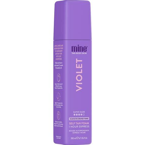 minetan violet self tan foam.